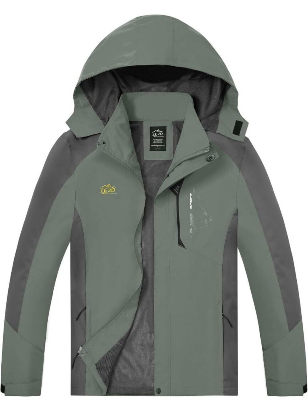 Lightweight Waterproof Rain Jacket with Hood | Men's Hiking Windbreaker Coat